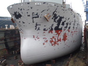 2nd coat on hull Flagship Project